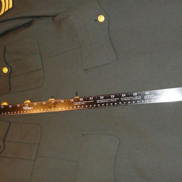 sz40R ARMY DRESS GREEN CLASS A UNIFORM JACKET MSG RANK 4TH ID PATCH LD 1034 - Picture 11 of 12